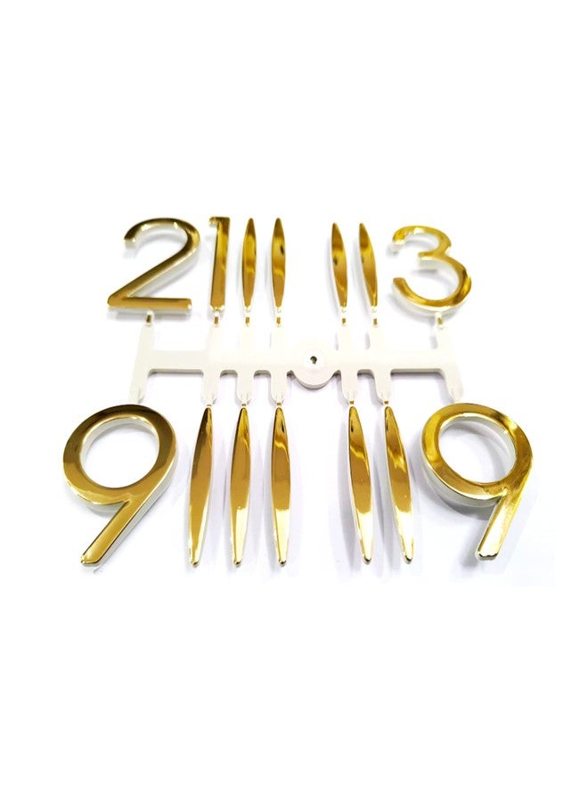 Epoxy Fusion 3D Glossy Numeric Letters for Clock Making | Large Plastic Numbers with Glossy Finish for Resin and Wall Clocks | Perfect for DIY Clock Projects (Set of 1, Big Gold) - Image 3